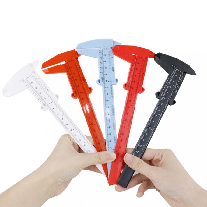 0-150mm اندازه گیری لوله دو پا پلاستیکی Vernier Caliper 0